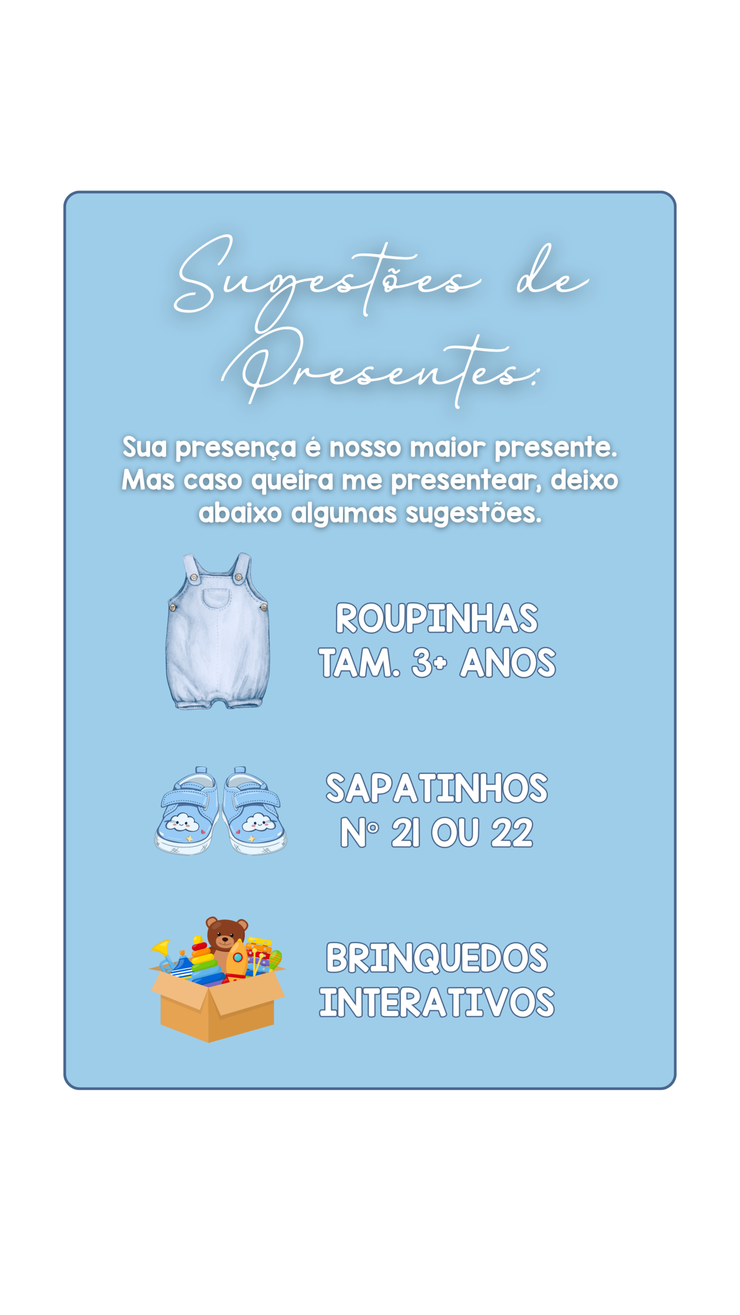 Sugestões de presente